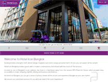 Tablet Screenshot of hoteliconbangkok.com